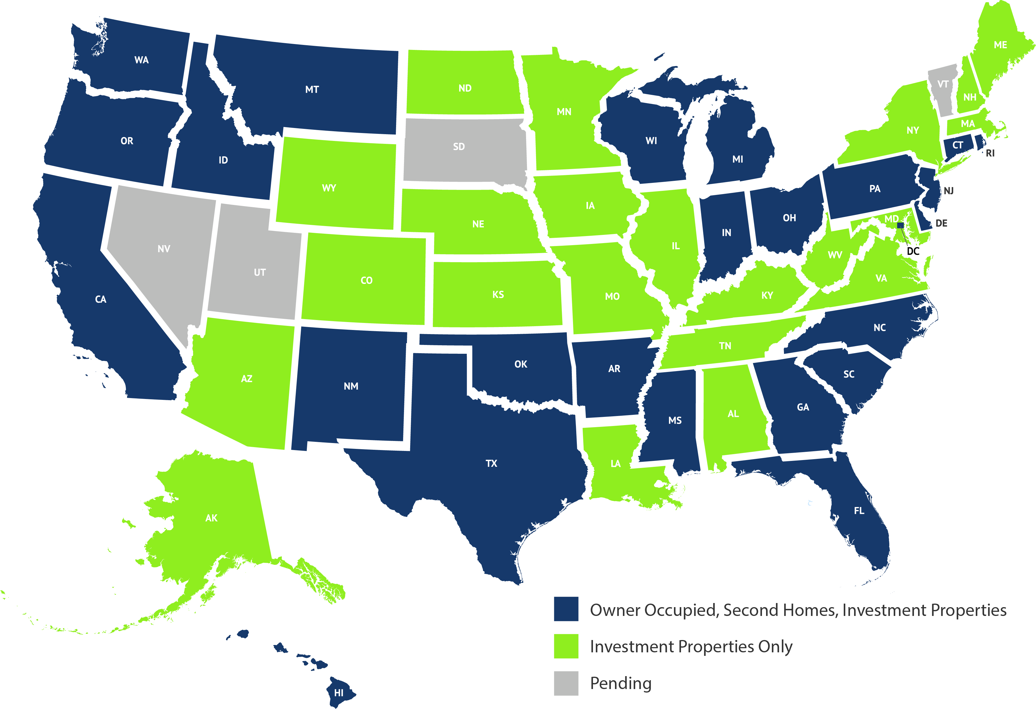 Licensing Map Retail LendSure